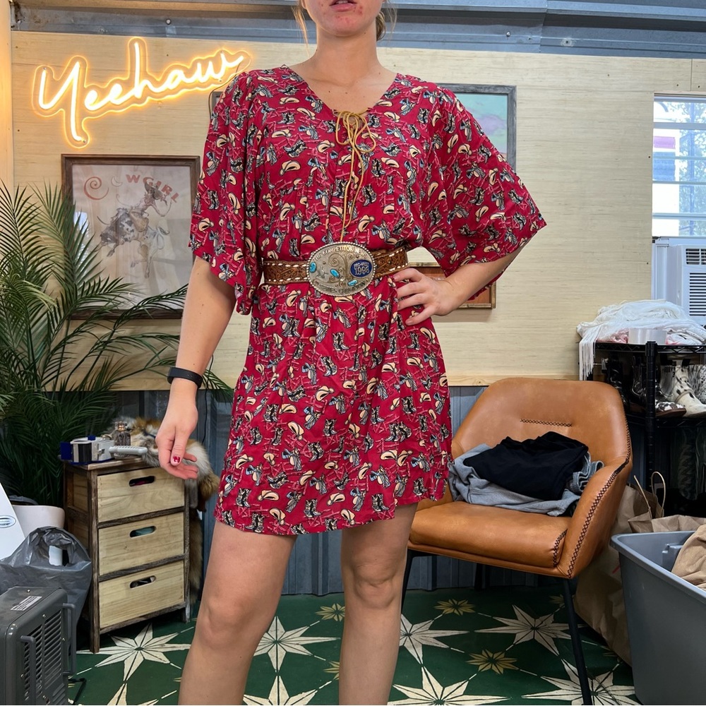Boot print dress